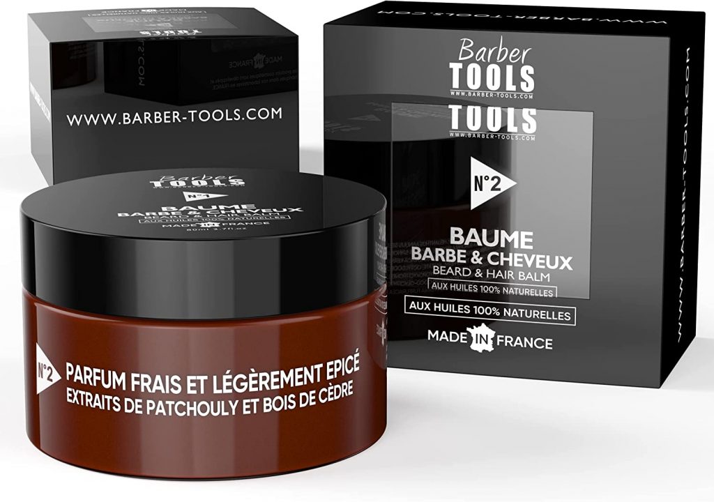 Baume à barbe de la marque Barbe tool, pot en verre avec sa boite